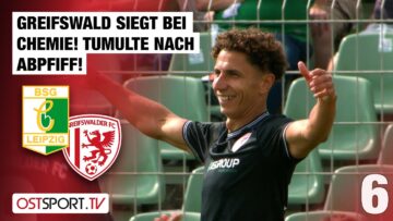 Greifswald siegt bei Chemie! Tumulte nach Abpfiff: Chemie – Greifswald | Regionalliga Nordost