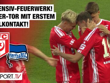 Offensiv-Feuerwerk! Joker-Tor mit erstem Ballkontakt: Halle – Hertha II | Regionalliga Nordost