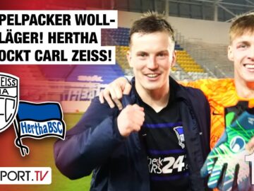 Doppelpacker Wollschläger! Hertha schockt Carl Zeiss: Jena – Hertha BSC | Regionalliga Nordost