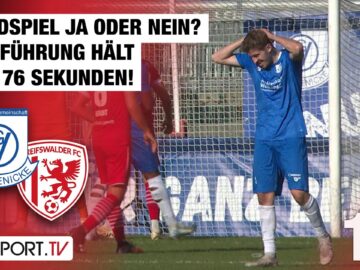 Handspiel ja oder nein? VSG Führung hält nur 76 Sekunden: VSG – GFC | Regionalliga Nordost