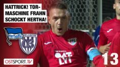 Hattrick! Tor-Maschine Frahn schockt die Hertha 3-fach: Hertha – Babelsberg | Regionalliga Nordost