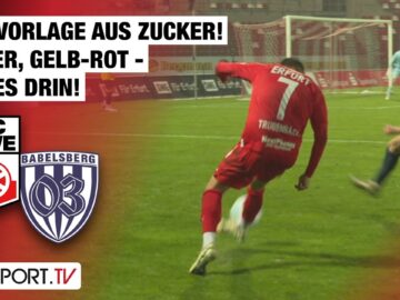 Mega-Torvorlage! Elfer, Gelb-Rot – alles drin! Erfurt – Babelsberg | Regionalliga Nordost