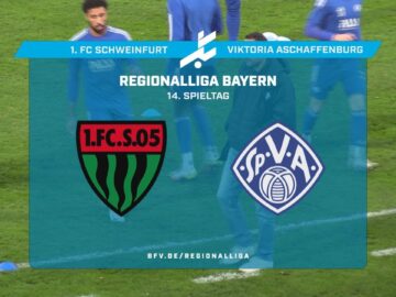 Spektakuläre Schlussphase beim Unterfranken-Duell Schweinfurt gegen Aschaffenburg