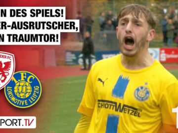 Mann des Spiels! Elfer-Ausrutscher, dann Traumtor: Greifswald – Lok Leipzig | Regionalliga Nordost
