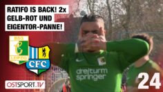 Ratifo ist wieder da! 2x Gelb-Rot und Eigentor-Panne! Chemie – Chemnitz | Regionalliga Nordost