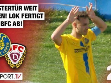 Meister-Tür weit offen! LOK fertigt BFC ab: 1. FC Lok Leipzig – BFC Dynamo | Regionalliga Nordost