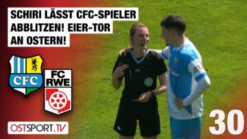 Schiri lässt CFC-Spieler abblitzen! Eier-Tor an Ostern: Chemnitz – Erfurt | Regionalliga Nordost