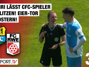 Schiri lässt CFC-Spieler abblitzen! Eier-Tor an Ostern: Chemnitz – Erfurt | Regionalliga Nordost