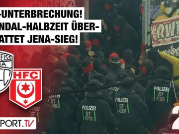 XXL-Unterbrechung! Skandal-Halbzeit überschattet Jena-Sieg: Jena – Halle | Regionalliga Nordost