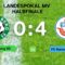 FC Schönberg 95 – FC Hansa Rostock 0:4 (0:1) Landespokal-Halbfinale