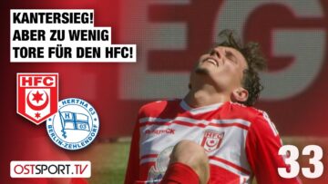 Kantersieg! Aber zu wenig Tore für den HFC: Hallescher FC – Hertha Zehlendorf | Regionalliga Nordost