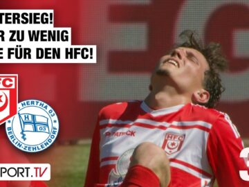 Kantersieg! Aber zu wenig Tore für den HFC: Hallescher FC – Hertha Zehlendorf | Regionalliga Nordost