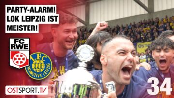 Party-Alarm! LOK Leipzig ist Meister: Rot-Weiß Erfurt – 1. FC Lok Leipzig | Regionalliga Nordost