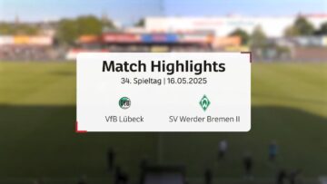 Schwarz initiiert Werder-Lawine mit Solo nach Einwurf | Regionalliga Nord 34. Spieltag