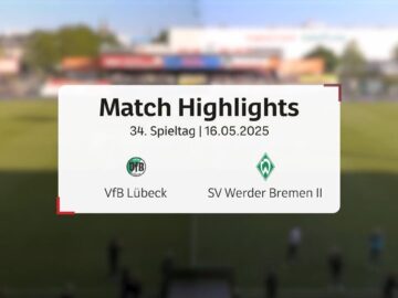 Schwarz initiiert Werder-Lawine mit Solo nach Einwurf | Regionalliga Nord 34. Spieltag