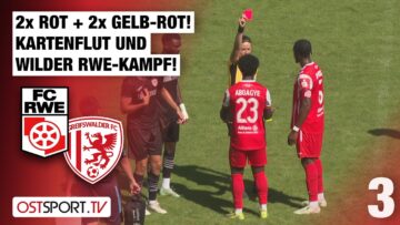 2x ROT + 2x Gelb-Rot! Kartenflut und wilder RWE-Kampf! Erfurt – Greifswald | Regionalliga Nordost