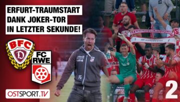 Erfurt-Traumstart dank Last-Second-Tor: BFC Dynamo – Rot-Weiß Erfurt | Regionalliga Nordost