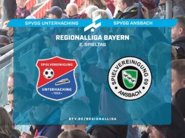 Heimeinstand der SpVgg Unterhaching gegen Ansbach
