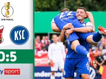 Horror-Start ebnet Pokal-Aus | ZFC Meuselwitz – Karlsruher SC | Highlights – 1. Runde | DFB Pokal