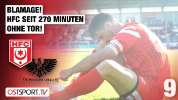 BLAMAGE! HFC seit 270 Minuten ohne Tor: Hallescher FC – BFC Preussen | Regionalliga Nordost