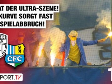 Eklat der Ultras! Spiel kurz vor dem Abbruch: Carl Zeiss Jena – Chemnitzer FC | Regionalliga Nordost