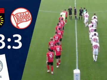 Heiße Schlussphase | SG Sonnenhof Großaspach – Kickers Offenbach | 7. Spieltag RLSW