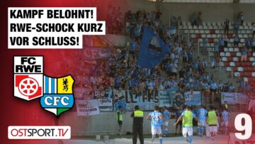 Kampf belohnt! RWE-Schock kurz vor Schluss: Erfurt – Chemnitz | Regionalliga Nordost