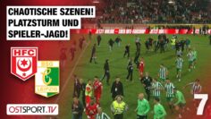 Platzsturm & Spieler-Jagd nach Krawallen: Hallescher FC – Chemie Leipzig | Regionalliga Nordost