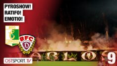 PYROSHOW! RATIFO! EMOTIO! Chemie Leipzig – BFC Dynamo | Regionalliga Nordost