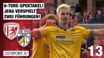 6-Tore-Spektakel! Jena verspielt 2 Führungen: Greifswald – Carl Zeiss Jena | Regionalliga Nordost