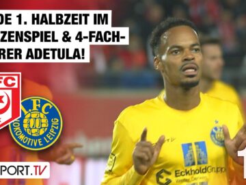 Wilde 1. Halbzeit und 4-fach-Scorer Adetula! Hallescher FC – Lok Leipzig | Regionalliga Nordost