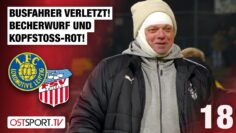Busfahrer verletzt! Becherwurf und Kopfstoß-ROT: Lok Leipzig – FSV Zwickau | Regionalliga Nordost