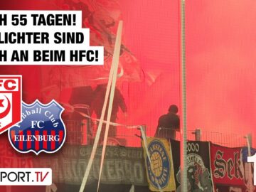 Nach 55 Tagen! Die Lichter sind noch an! Hallescher FC – FC Eilenburg | Regionalliga Nordost
