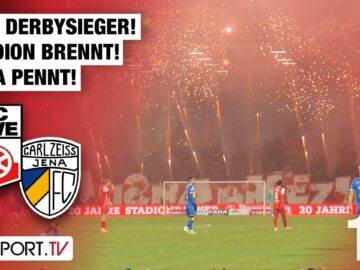 RWE Derbysieger! Stadion brennt, Jena pennt: RW Erfurt – Carl Zeiss Jena | Regionalliga Nordost