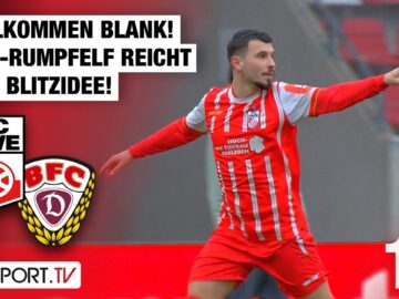 Vollkommen BLANK! RWE-Rumpfelf reicht eine Blitzidee: Erfurt – BFC Dynamo | Regionalliga Nordost