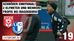 Zwei ELFER im Sachsen-Anhalt-Duell: Hallescher FC – 1. FC Magdeburg II | Regionalliga Nordost
