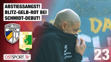 Abstiegsangst! BLITZ-GELB-ROT bei Schmidt-Debüt! CZ Jena – Chemie Leipzig | Regionalliga Nordost