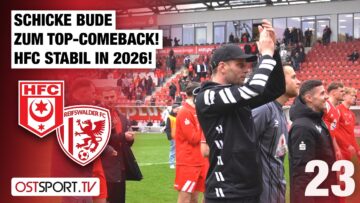 Schicke Bude zum Top-Comeback! HFC stabil in 2026: Halle – Greifswald | Regionalliga Nordost