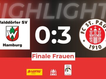 Highlights LOTTO Hamburg-Pokalfinale der Frauen Walddörfer SV – FC St. Pauli